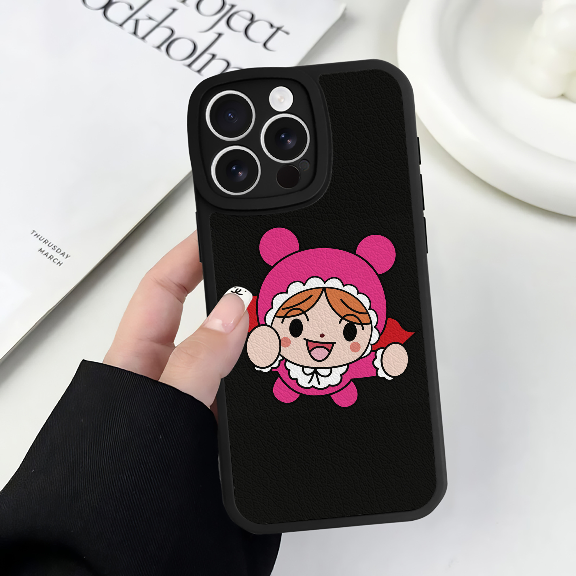 （画像用） アンパンマン Anpanman 【iPhone 16シリーズ対応】シリコンスマホケース（レザー調） 材質：シリコン